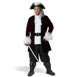 Captain Mens Plus Size Pirates Costume